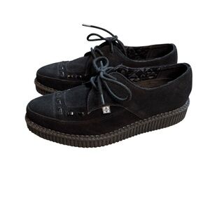 TUK Black Suede Women's Shoes